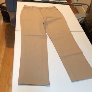AR size 14 tan classic straight boot dress pants year round neutral NWOT